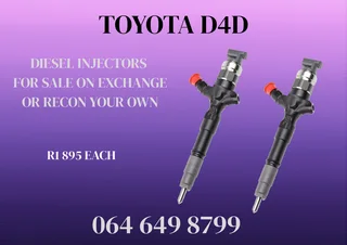 Toyota D4d Diesel Injectors For Sale On Exchange Or Recon Your Own