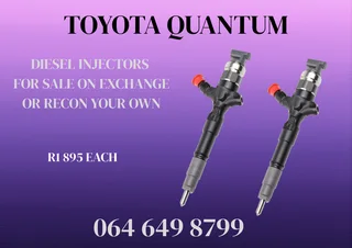 Toyota Quantum Diesel Injectors For Sale On Exchange 6 Months Warranty Included