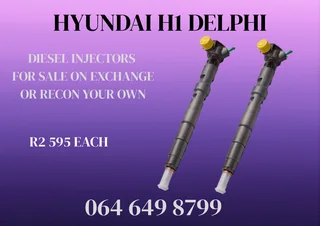 Hyundai H1 Delphi Diesel Injectors For Sale Or Recon Your Own Washers And Warranty Included