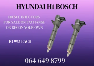 Hyundai H1 Bosch Diesel Injectors For Sale