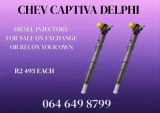 Chev Captiva Delphi Diesel Injectors With Washers For Sale On Exchange Or Recon Your Own