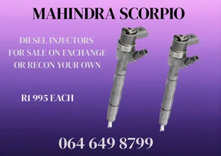 Mahindra Scorpio Diesel Injectors With Washers For Sale On Exchange Warranty Included