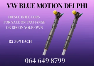 Vw Blue Motion Delphi Diesel Injectors For Sale On Exchange Or Recon Your Own