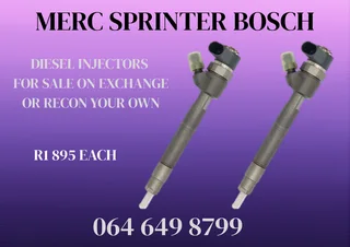 Merc Sprinter Bosch Diesel Injectors For Sale On Exchange Or Recon Your Own Washers Included