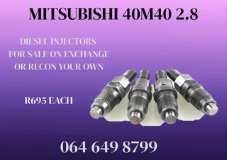 Mitsubishi 40m40 2.8 Diesel Injectors For Sale On Exchange