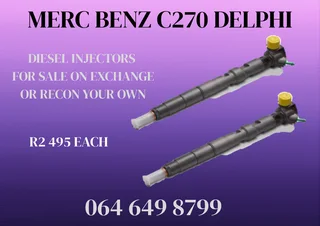 Merc Benz C270 Delphi Diesel Injectors For Sale On Exchange 6 Months Warranty Included