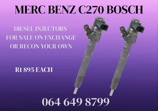 Merc Benz C270 Bosch Diesel Injectors For Sale Or Recon Your Own