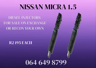Nissan Micra 1.5 Diesel Injectors For Sale Or Recon Your Own Washers Included