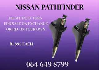 Nissan Pathfinder Diesel Injectors For Sale Or Recon Your Own Warranty Included