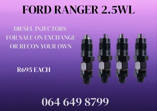 Ford Ranger 2.5wl Diesel Injectors For Sale Or Recon Your Own Washers And Warranty Included