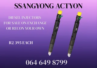 Ssangyong Actyon Diesel Injectors For Sale Copper Washers Included