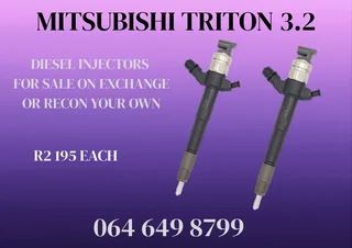 Mitsubishi Triton 3.2 Diesel Injectors With Washers For Sale On Exchange
