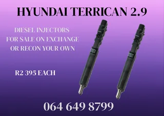 Hyundai Terrican 2.9 Diesel Injectors With Washers For Sale Or Recon Your Own