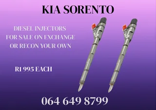 Kia Sorento Diesel Injectors With Washers For Sale