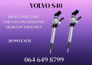 Volvo S40 Diesel Injectors For Sale Or Recon Your Own 6 Months Warranty Included