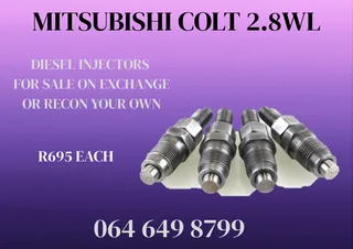 Mitsubishi Colt 2.8wl Diesel Injectors For Sale 6 Months Warranty Included