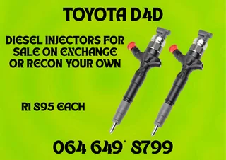 Toyota D4d Diesel Injectors For Sale On Exchange Or Recon Your Own