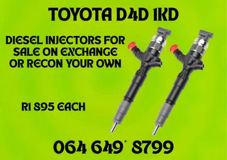 Toyota D4d 1kd Diesel Injectors For Sale On Exchange Or Recon Your Own Washers Included