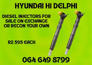 Hyundai H1 Delphi Diesel Injectors For Sale Or Recon Your Own Warranty Included