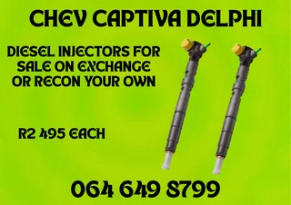 Chev Captiva Delphi Diesel Injectors With Washers For Sale On Exchange Or Recon Your Own