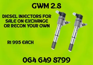 Gwm 2.8 Diesel Injectors With Copper Washers For Sale 6 Months Warranty Included