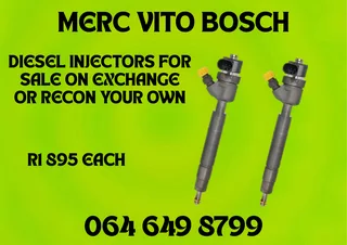 Merc Vito Bosch Diesel Injectors For Sale On Exchange Or Recon Your Own