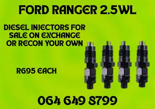 Ford Ranger 2.5wl Diesel Injectors For Sale Or Recon Your Own 6 Months Warranty Included