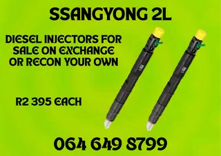 Ssangyong 2l Diesel Injectors For Sale Or Recon Your Own Washers Included