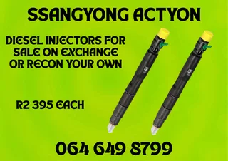 Ssangyong Actyon Diesel Injectors For Sale Or Recon Your Own Washers And Warranty Included