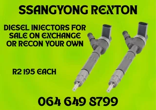 Ssangyong Rexton Diesel Injectors For Sale Copper Washers Included