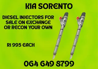 Kia Sorento Diesel Injectors With Washers For Sale Or Recon Your Own