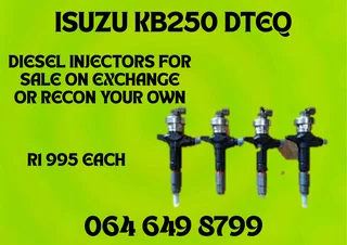 Isuzu Kb250 Dteq Diesel Injectors With Washers For Sale