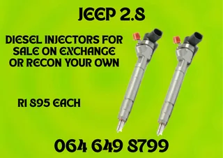 Jeep 2.8 Diesel Injectors For Sale On Exchange Or Recon Your Own Washers Included