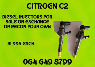 Citroen C2 Diesel Injectors For Sale On Exchange Copper Washers And Warranty Included