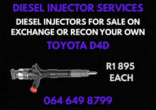 Toyota D4d Diesel Injectors For Sale On Exchange Or Recon Your Own