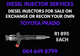 Toyota Prado Diesel Injectors For Sale On Exchange Copper Washers Included