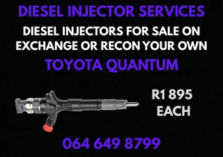 Toyota Quantum Diesel Injectors For Sale On Exchange 6 Months Warranty Included