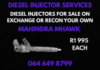 Mahindra Mhawk Diesel Injectors With Washers For Sale Or Recon Your Own
