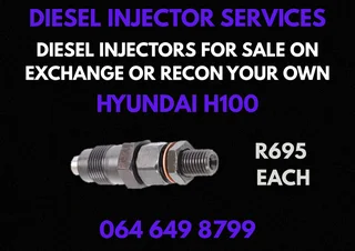 We Can Recon Your Hyundai H100 Diesel Injectors 6 Months Warranty Included