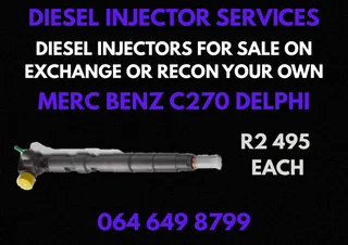 Merc Benz C270 Delphi Diesel Injectors For Sale On Exchange Or Recon Your Own Washers And Warranty