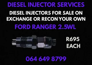 Ford Ranger 2.5wl Diesel Injectors For Sale Or Recon Your Own