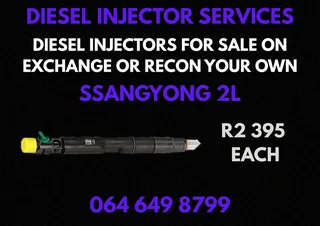 Ssangyong 2l Diesel Injectors For Sale Or Recon Your Own Copper Washers Included