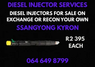 Ssangyong Kyron Diesel Injectors For Sale Or Recon Your Own Washers And Warranty Included
