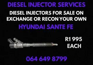 Hyundai Sante Fe Diesel Injectors With Washers For Sale On Exchange