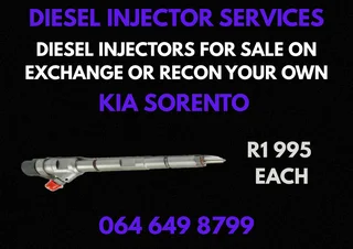 Kia Sorento Diesel Injectors With Washers For Sale On Exchange