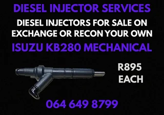 Isuzu Kb280 Mechanical Diesel Injectors With Washers For Sale Or Recon Your Own Warranty Included