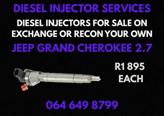 Jeep Grand Cherokee 2.7 Diesel Injectors For Sale On Exchange Or Recon Your Own