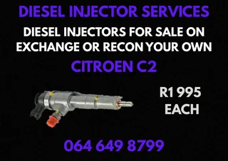 Citroen C2 Diesel Injectors For Sale On Exchange Or Recon Your Own Washers And Warranty Included