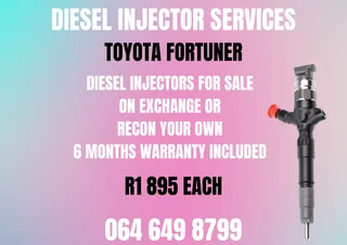 Toyota Fortuner Diesel Injectors For Sale On Exchange Or Recon Your Own Washers And Warranty Incl