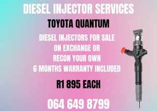 Toyota Quantum Diesel Injectors For Sale On Exchange 6 Months Warranty Included